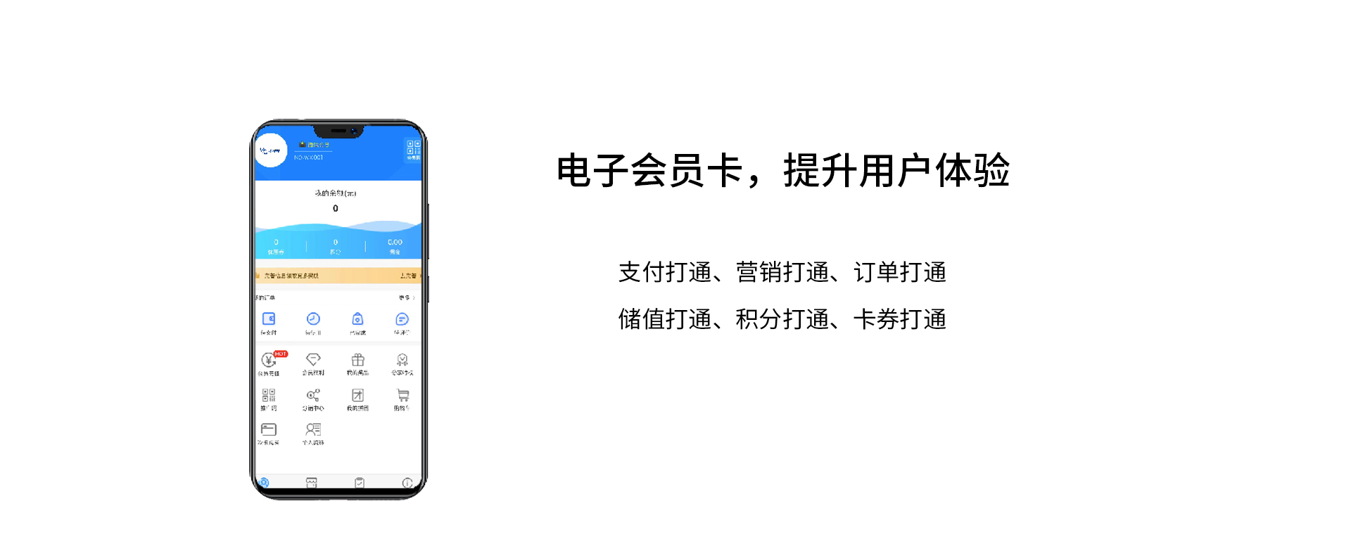 电子会员卡，提升用户体验